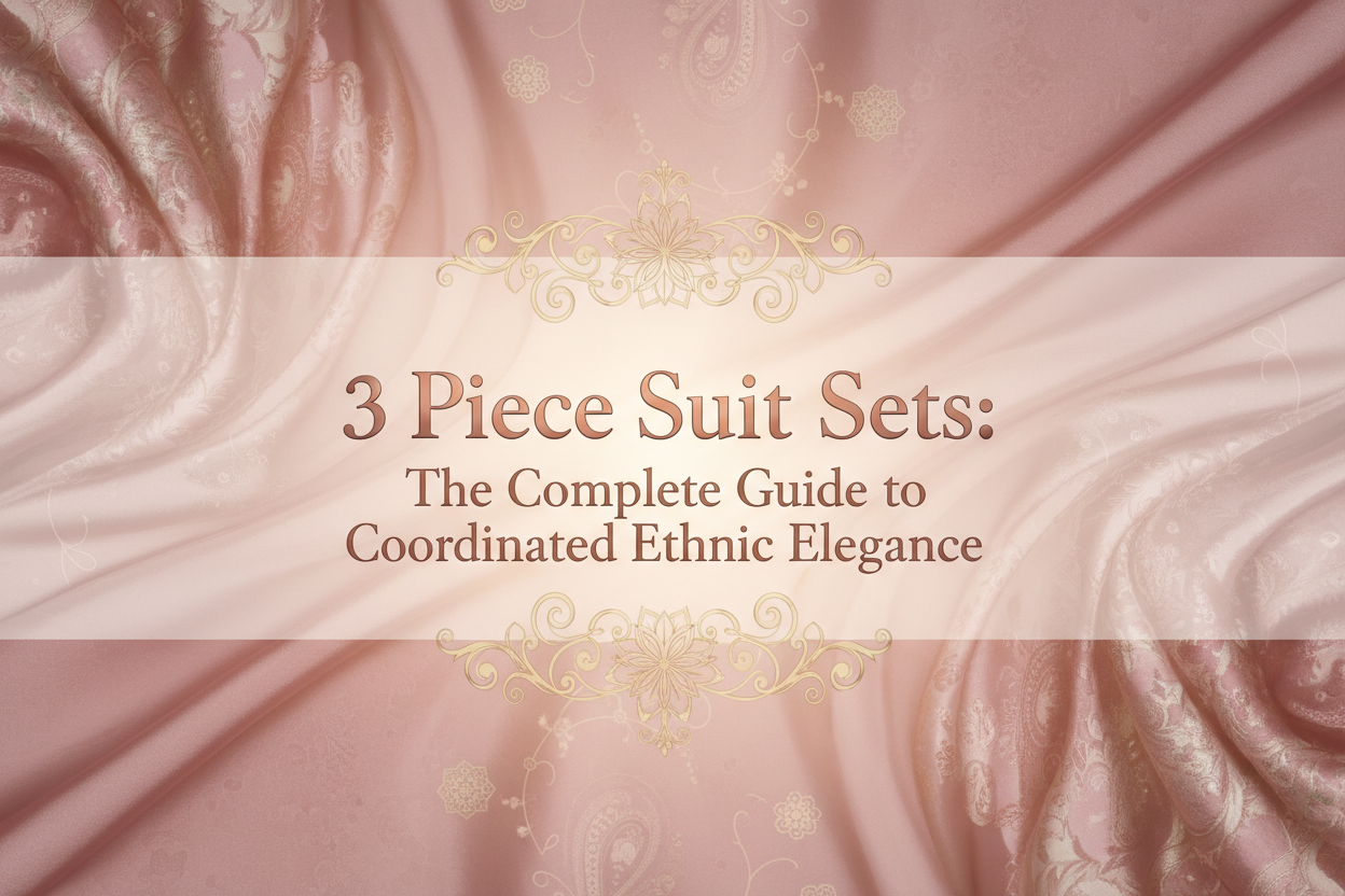3 Piece Suit Sets: The Complete Guide to Coordinated Ethnic Elegance