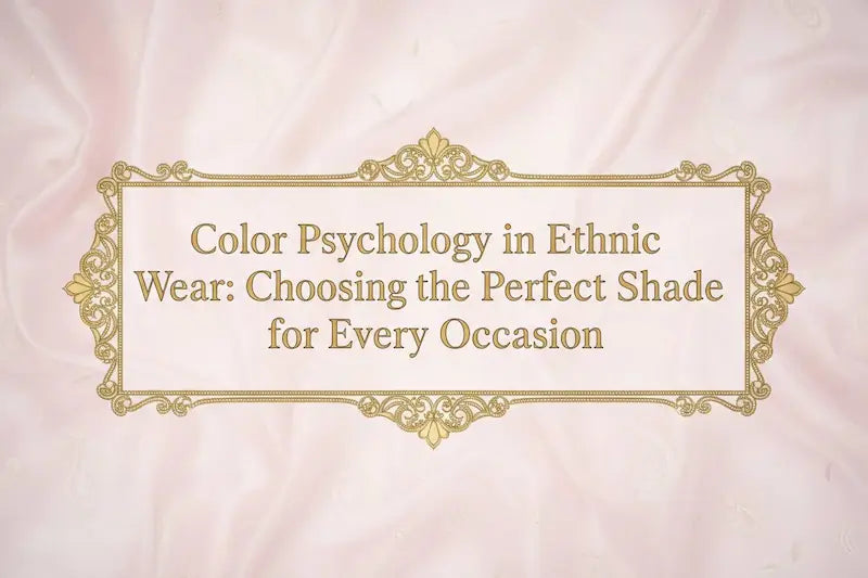 Color Psychology in Ethnic Wear: Choosing the Perfect Shade for Every Occasion