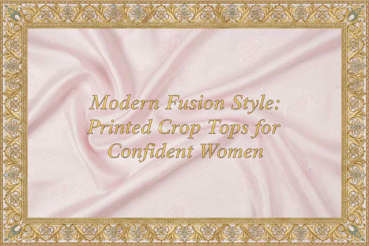 Modern Fusion Style: Printed Crop Tops for Confident Women