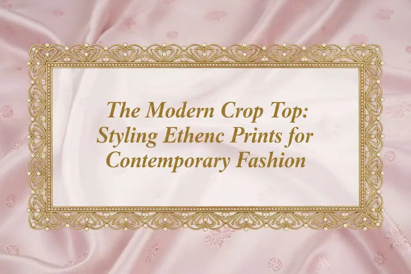 The Modern Crop Top: Styling Ethnic Prints for Contemporary Fashion